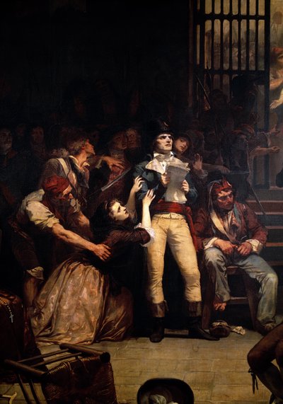 The Call for the Last Victims of the Terror, 7-9 Thermidor, Year 2 (25-27 July 1794) (detail) by Charles Louis Lucien Muller